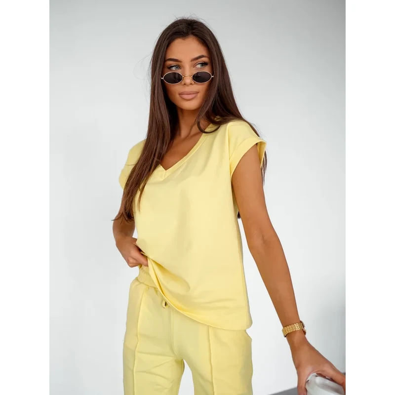 Resti Womens cotton casual set with short sleeves 108963554