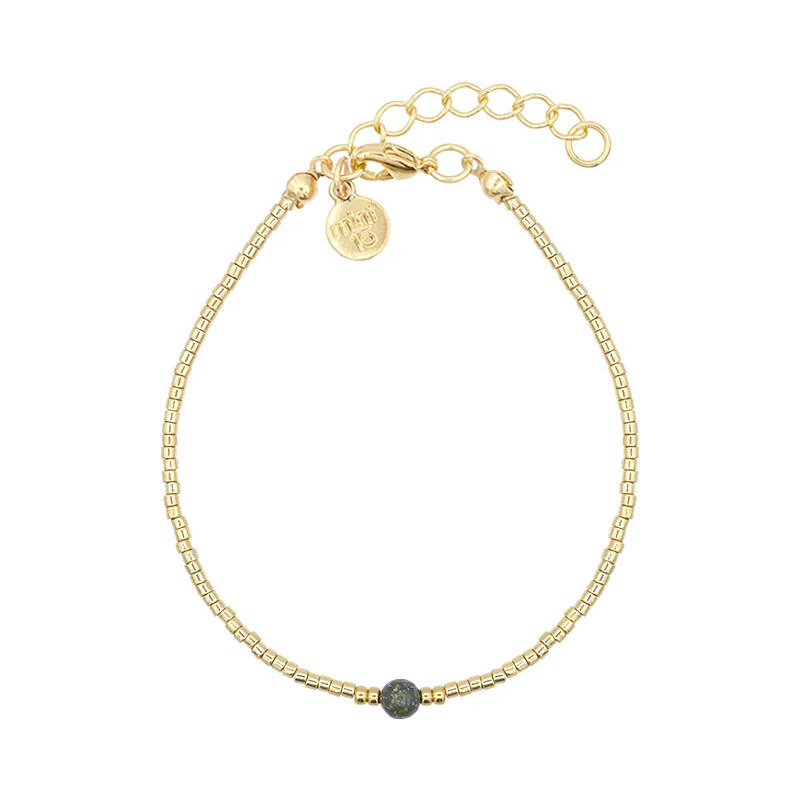 Mint15 Miyuki náramek SIMPLY DELICATE DARK GREEN Gold 105059820