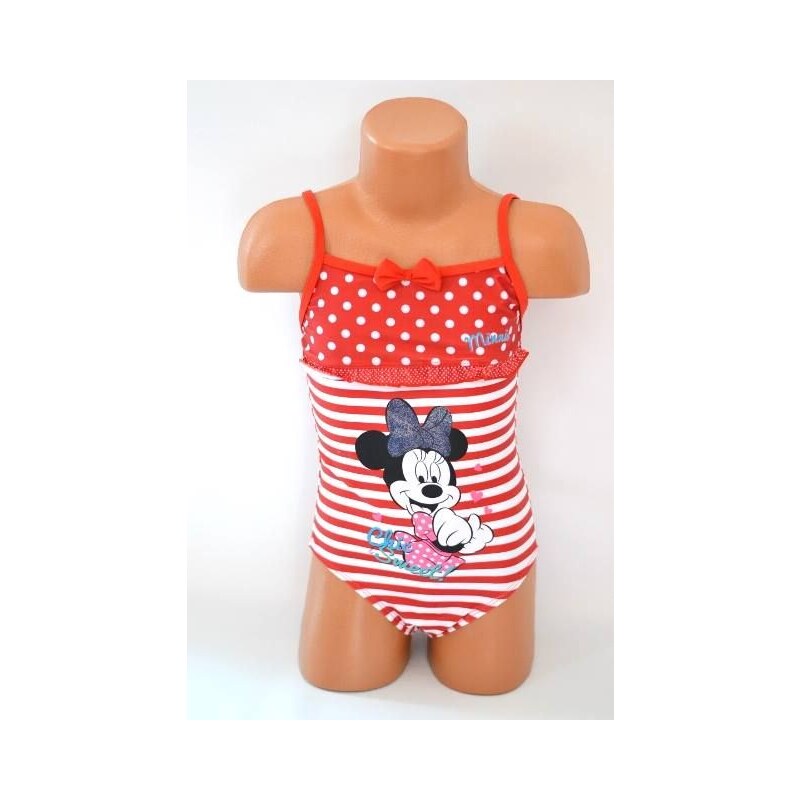 Disney Dívčí jednodílné pruhované plavky 4 roky - 110 cm