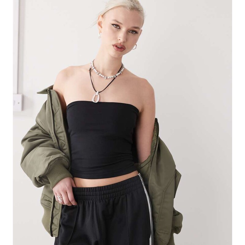 COLLUSION double lined bandeau in black