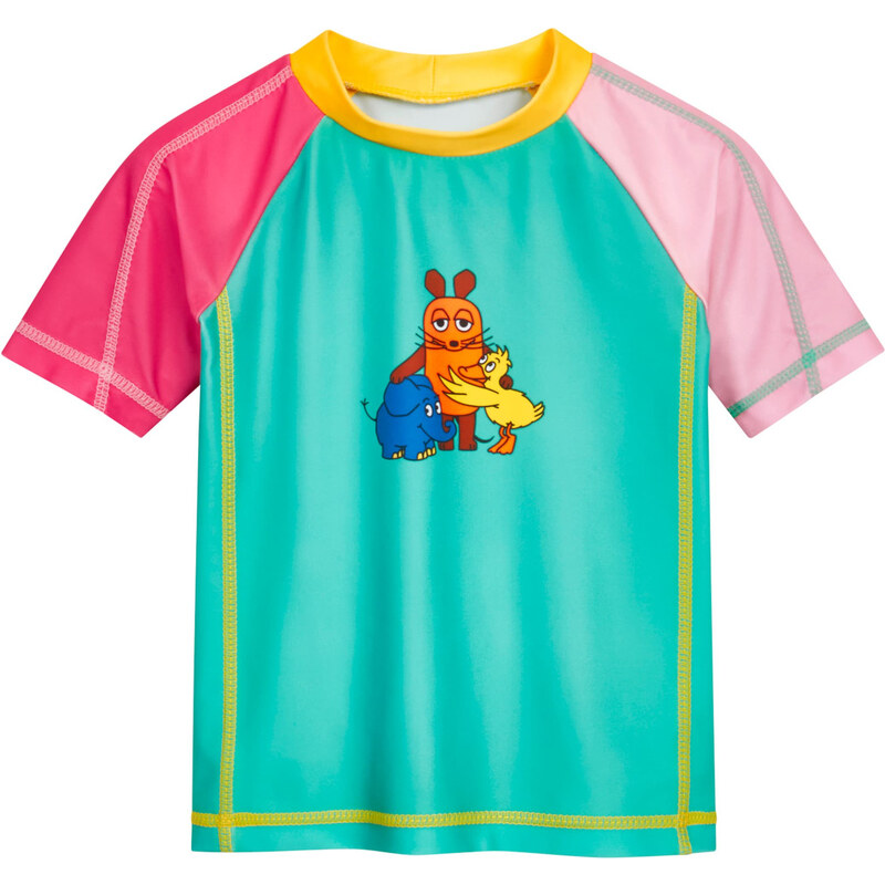 PLAYSHOES UV ochrana Die Maus Freunde žlutá / svítivě zelená /