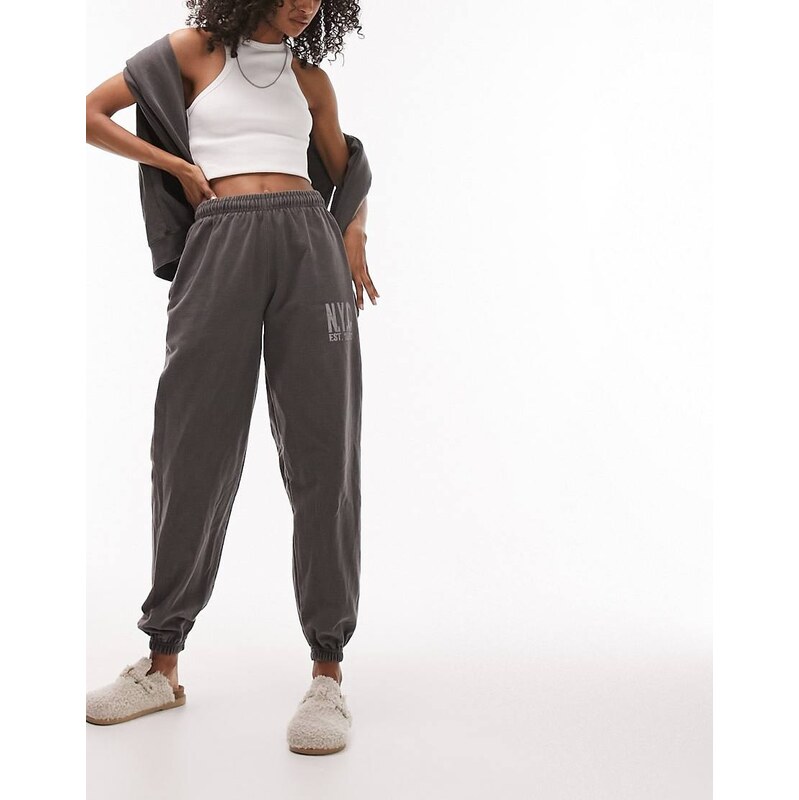 Topshop co-ord New York collective printed vintage wash oversized 114828004