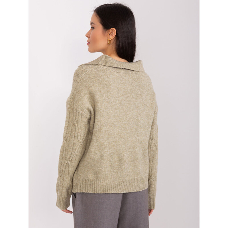 Sweter AT SW khaki model 19034206 - FPrice