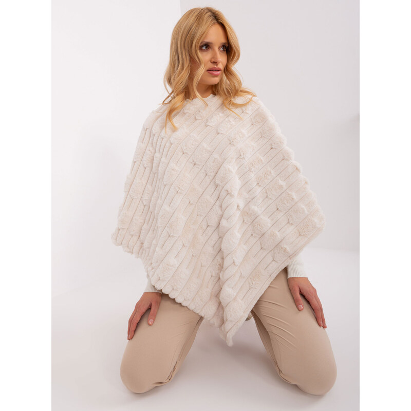 Poncho AT ecru model 19367683 - FPrice