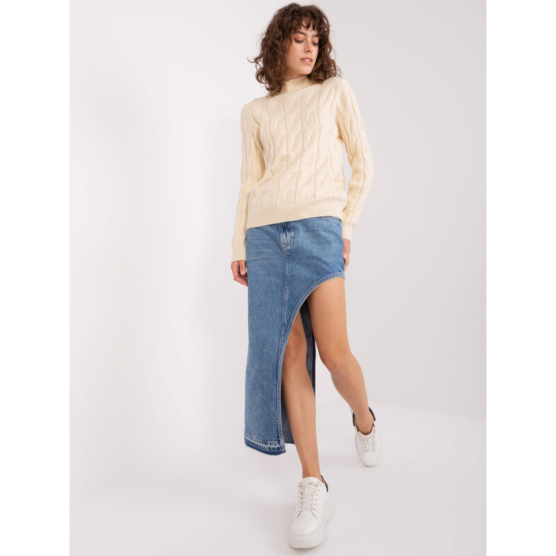 Sweter AT SW model 20218516 jasny beżowy - FPrice