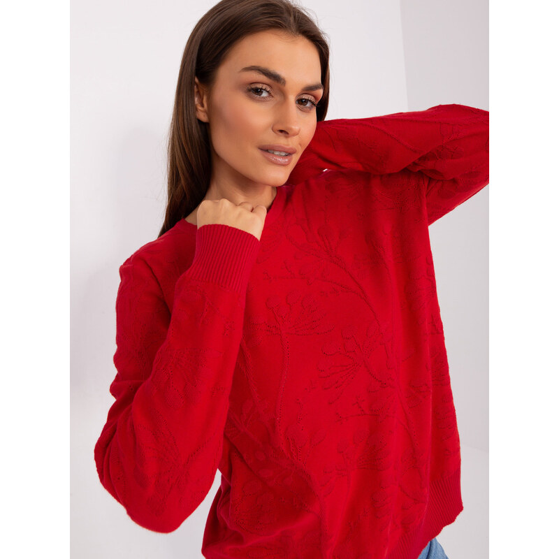 Sweter AT SW model 18884804 czerwony - FPrice
