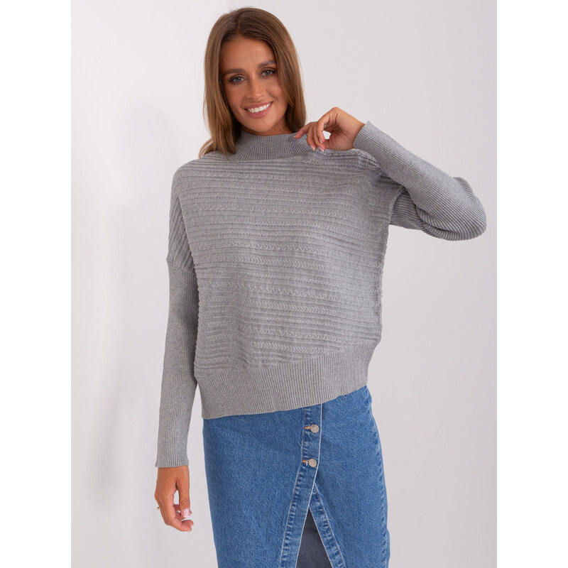Sweter AT SW model 18895644 szary - FPrice