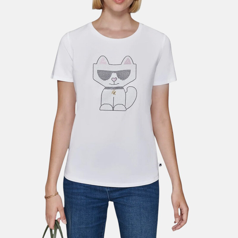 Dámské bílé triko Karl Lagerfeld Paris 56170