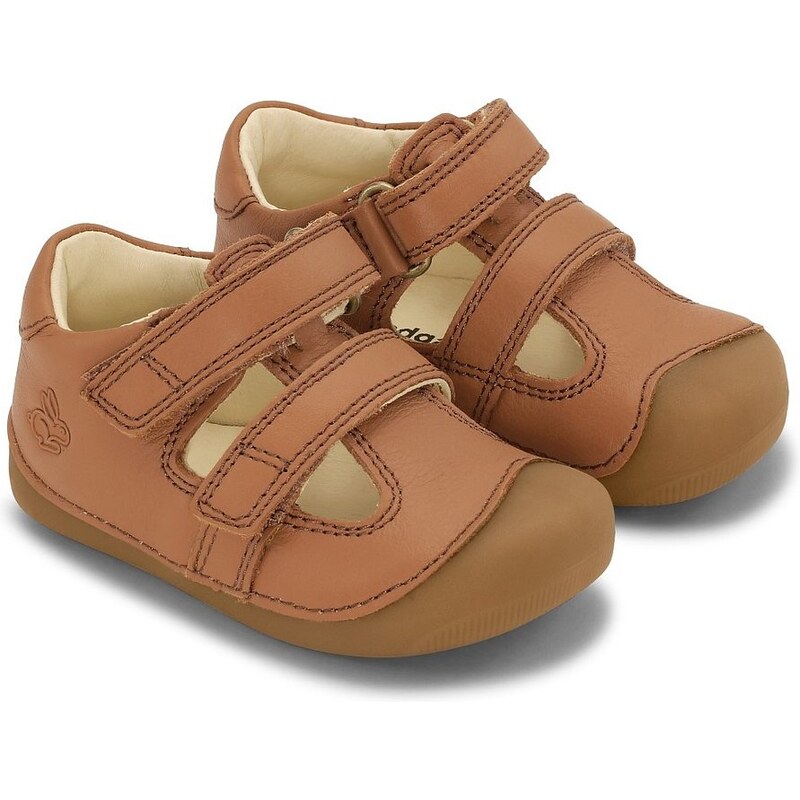 Dětské kožené sandálky Bundgaard Petit Summer Cognac BG202257