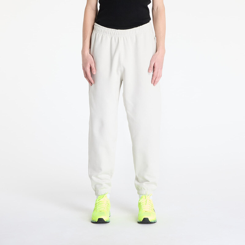 Tepláky Nike Solo Swoosh Mens Fleece Pants Light Bone/ White XXL