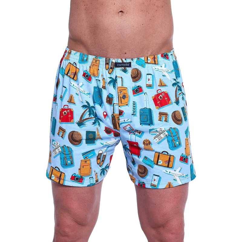 Pánské boxerky CORNETTE CLASSIC 001/169 světle modrá