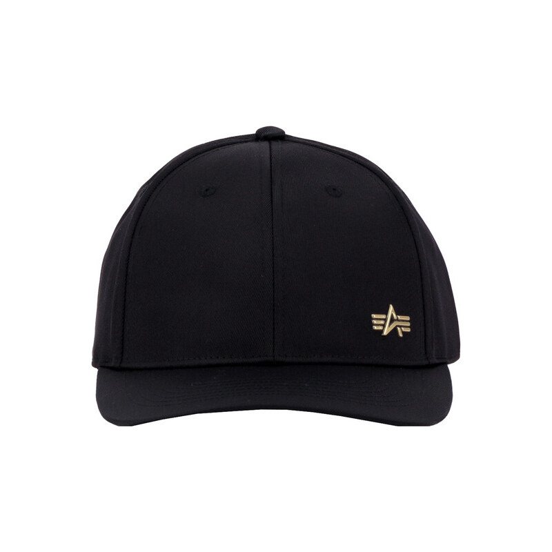 Alpha Industries Kšiltovka Metal Label Cap černo / zlatá 105085480