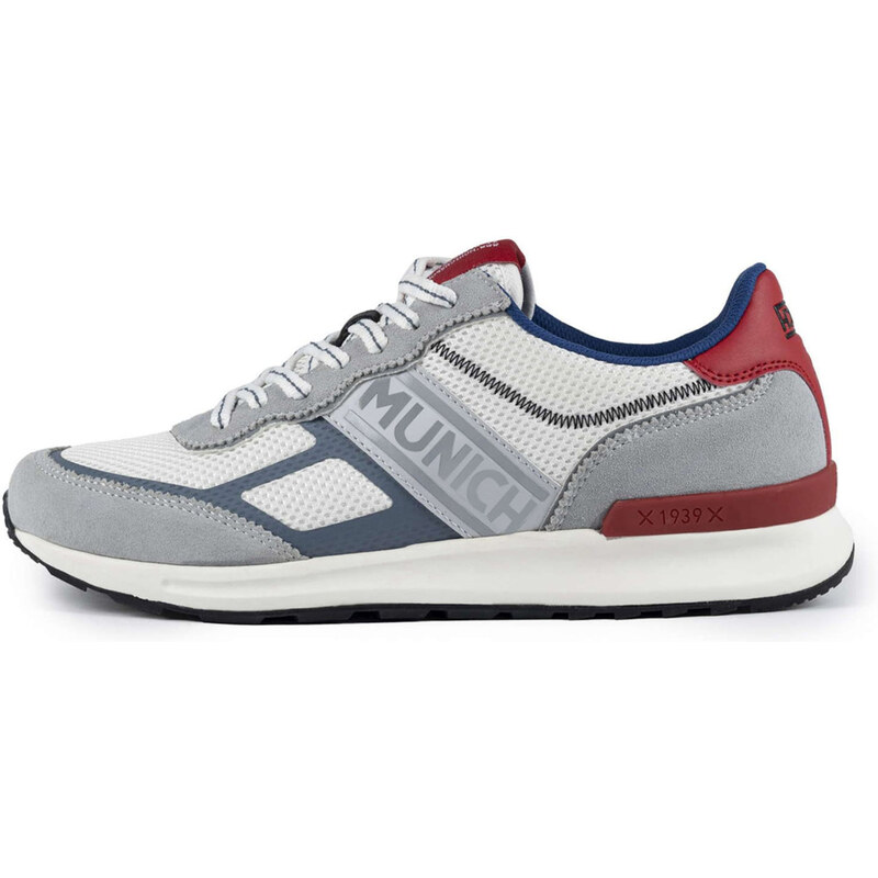 MUNICH Tenisky Corsa šedá / červená / offwhite 105086533