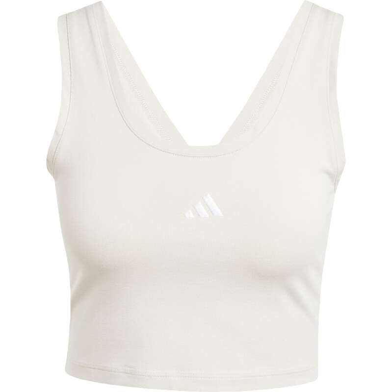 ADIDAS SPORTSWEAR Sportovní top Essentials světle šedá / bílá 105467469