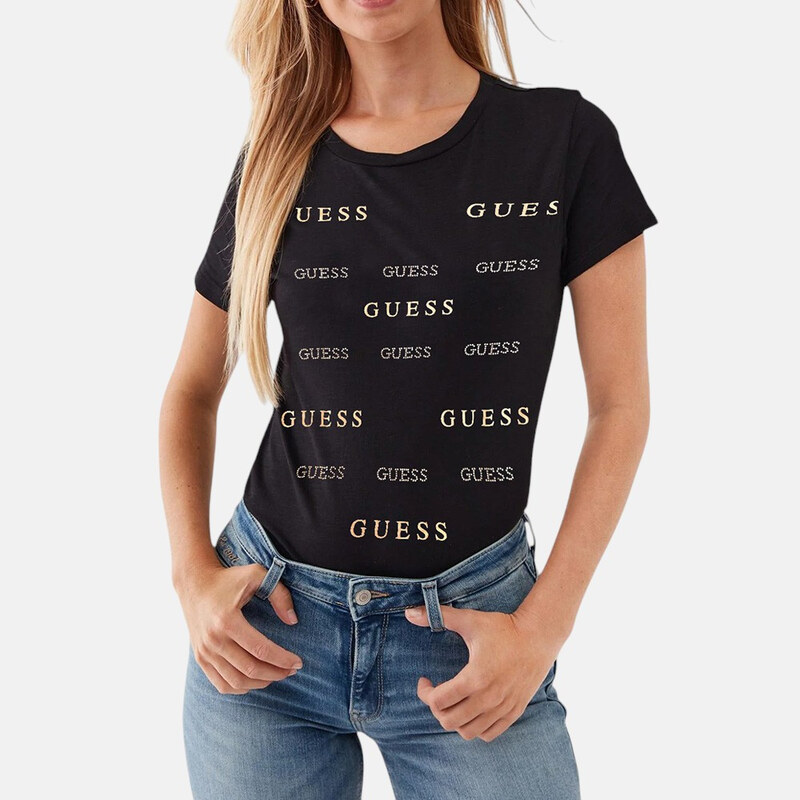 Dámské černé triko Guess 56172