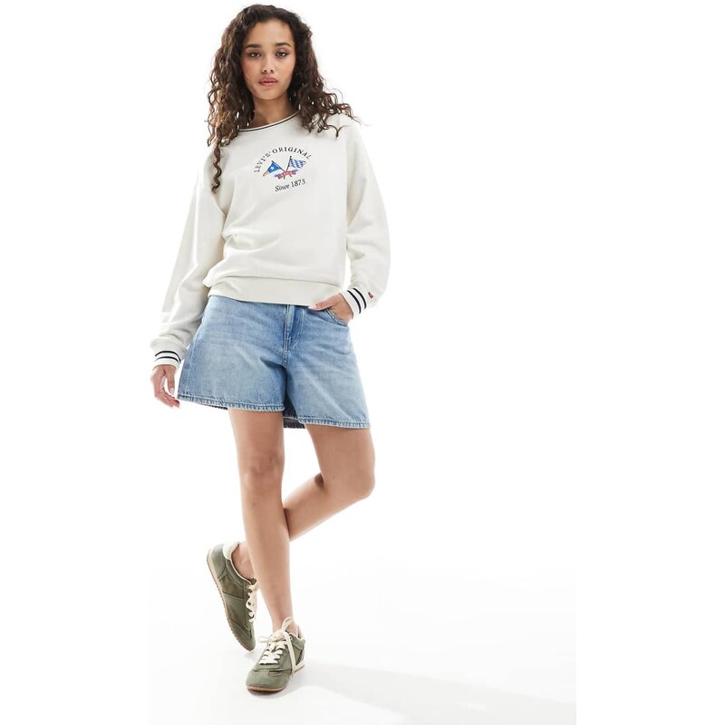 JJXX denim shorts in light blue wash 115509992