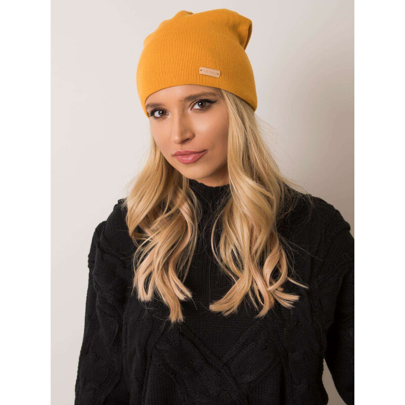 BASIC Žlutá dámská čepice JK-CZ-4.66-yellow