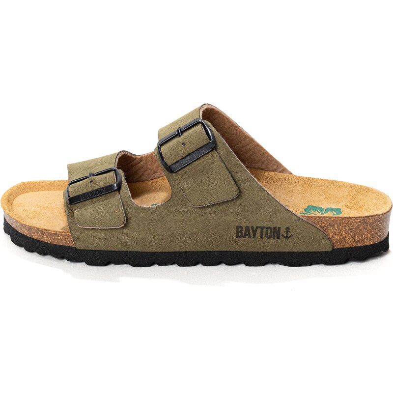 Bayton Pantofle Atlas khaki 105470078