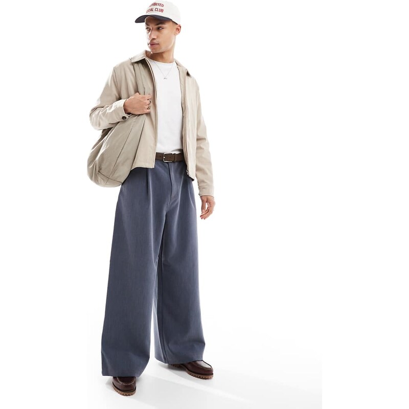 Brave Soul short collared jacket in ecru-White