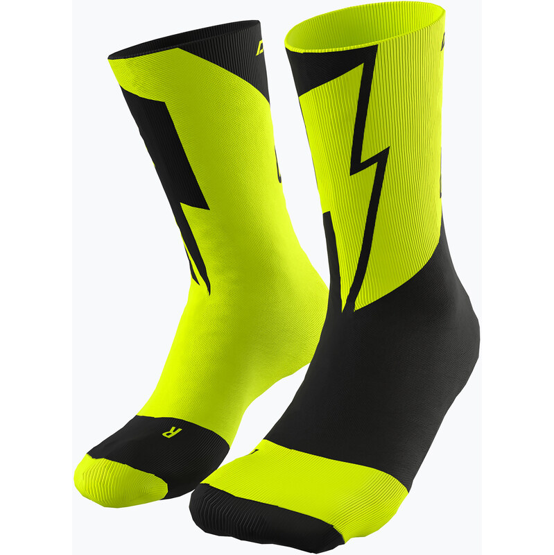 Ponožky DYNAFIT No Pain No Gain neon yellow black out