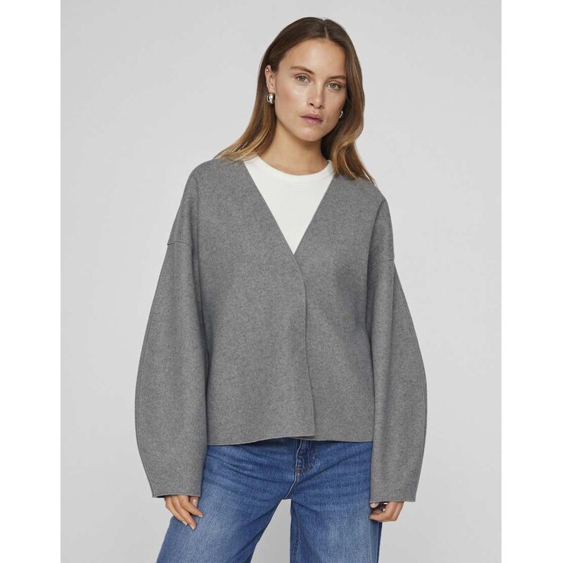 Vila Jacket in medium grey melange 115512091