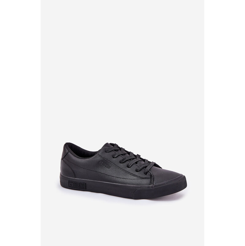 BIG STAR SHOES Pánské Klasické Nízké Tenisky Z Eko Kůže Big Star