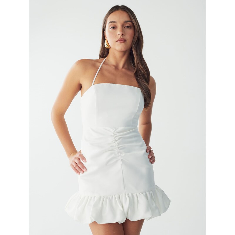 BWLDR Šaty LAIA MINI DRESS bílá