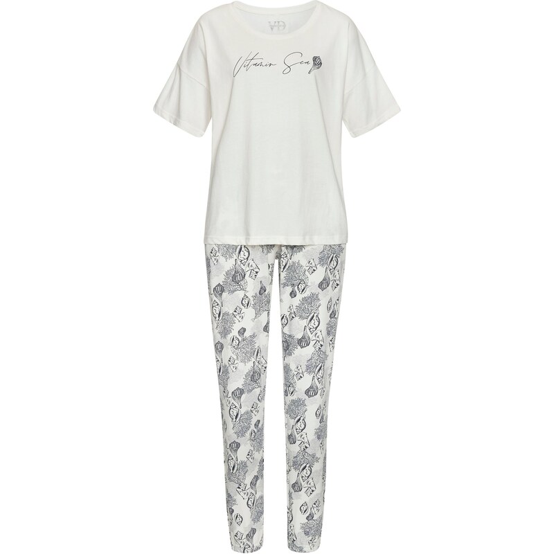 VIVANCE Pyžamo černá / offwhite 105478491