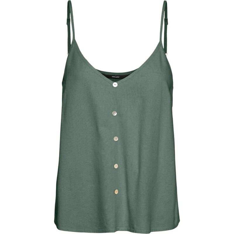 VERO MODA Top VMMymilo tmavě zelená
