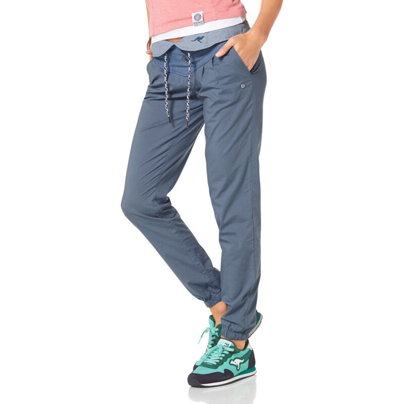 KANGAROOS Chino kalhoty, Kangaroos modrá - Normální délka (N)