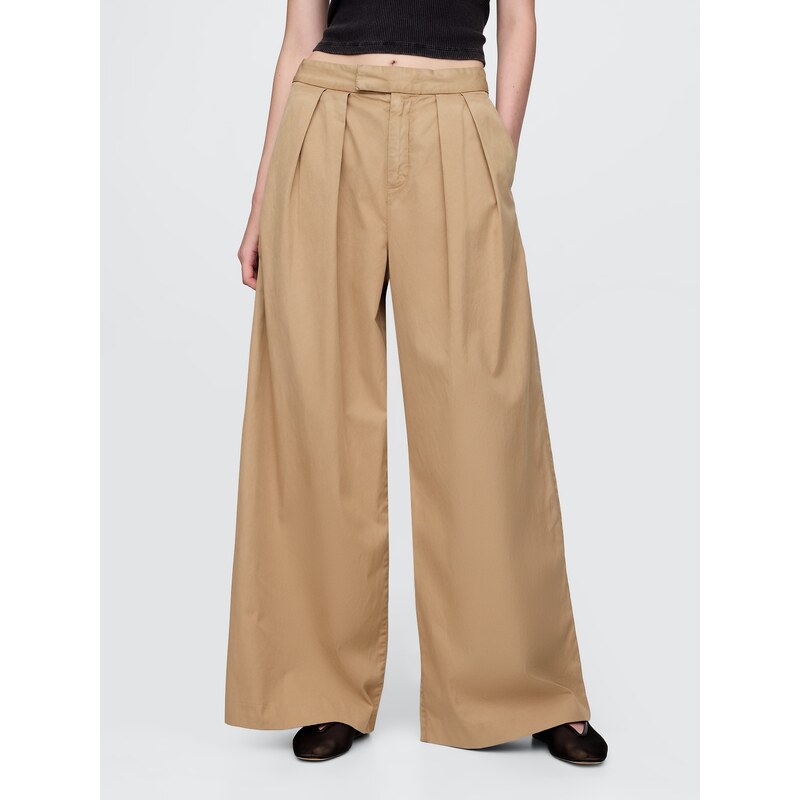 GAP Kalhoty High Rise Wide - Dámské 107093243