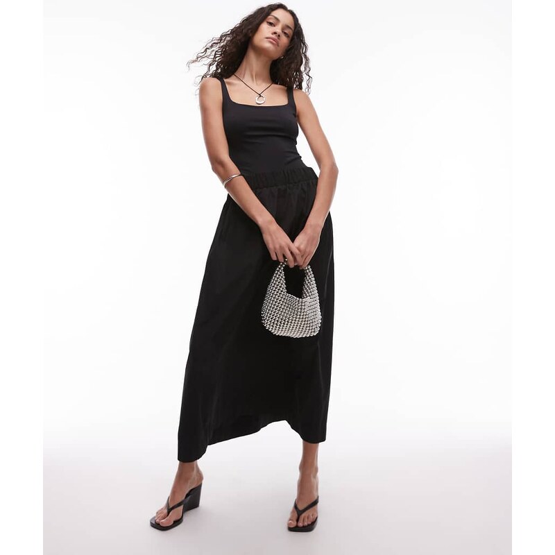 Mango sculpt square neck bodysuit in black 105153914