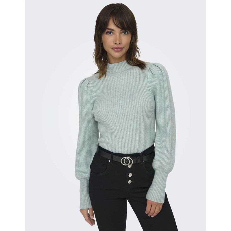 ONLY Knitted pullover in gray mist-Grey 115667129
