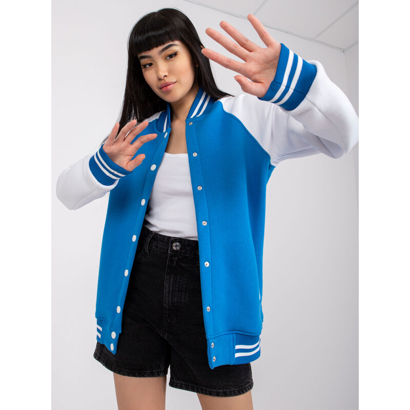 RUE PARIS Modro-bílý bomber Porto --white-blue Modrá 115137348