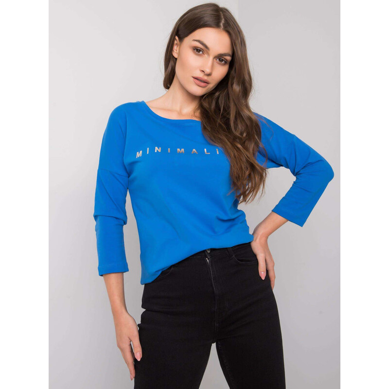 RELEVANCE Tmavě modré dámské tričko MINIMALIST -blue Modrá 85871660