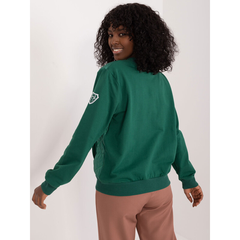 RELEVANCE Bluza-RV-BL-8223.05-ciemny zielony
