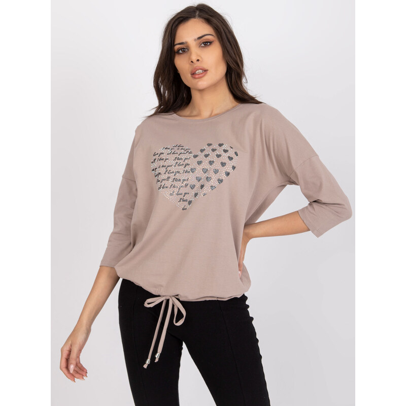 RELEVANCE Blouse-RV-BZ-0229.13P-dark beige