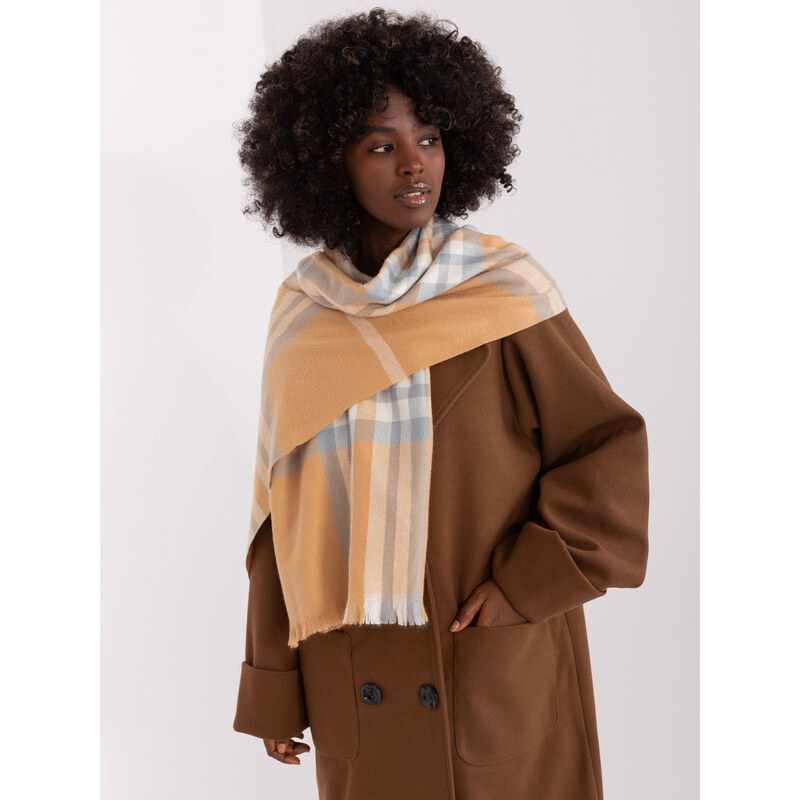 ITALY MODA Camel vzorovaná šála -camel Béžová 88286022