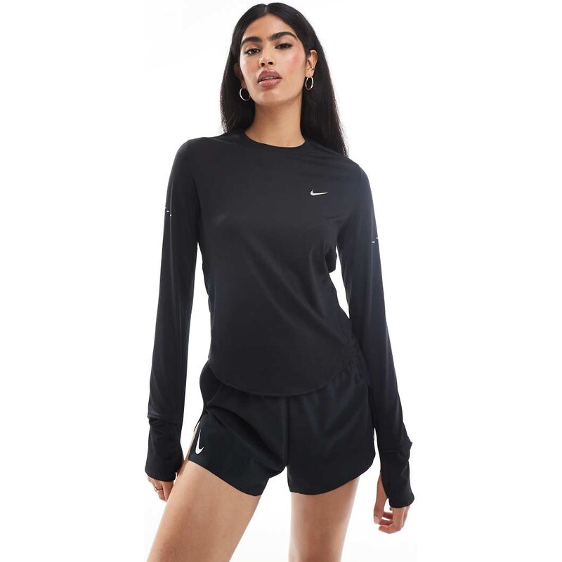 Nike Running Swift Dri-FIT long sleeve top in black