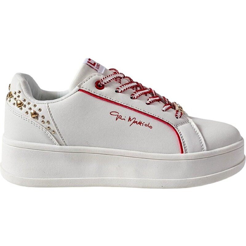 Bílé tenisky Gai Mattiolo Bianco Rosso 105177681