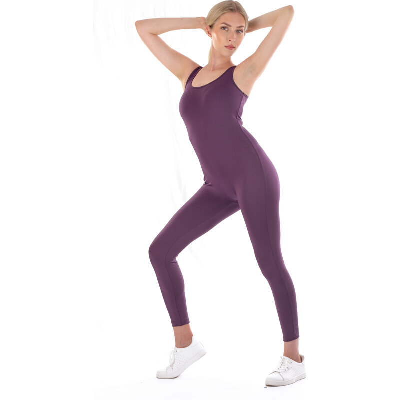 Dendy Legínový overal dlouhý bez rukávu Deep purple 92886963