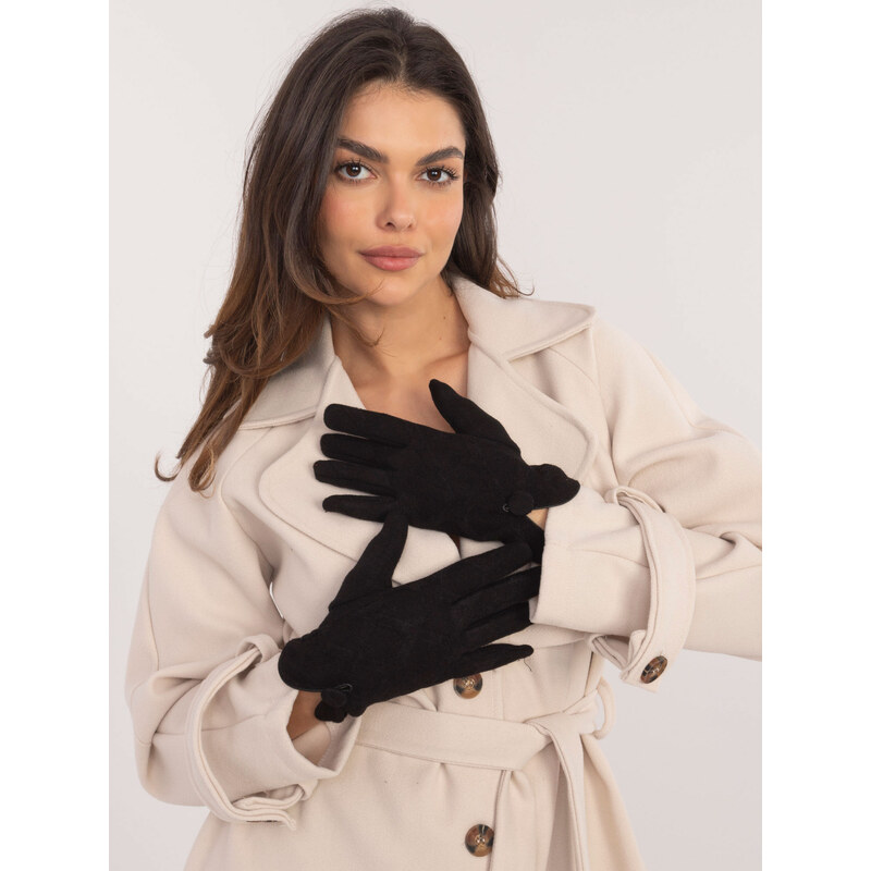 ITALY MODA Černé smartphone rukavice Noemi -black Černá 100722917