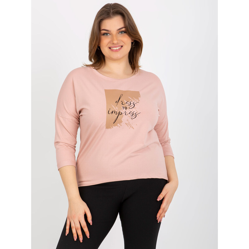 RELEVANCE Pudrové tričko Dress to impress --powder pink Pudrová 85879176
