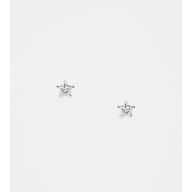 Kingsley Ryan cubic zirconia star stud earrings in sterling silver 105190658