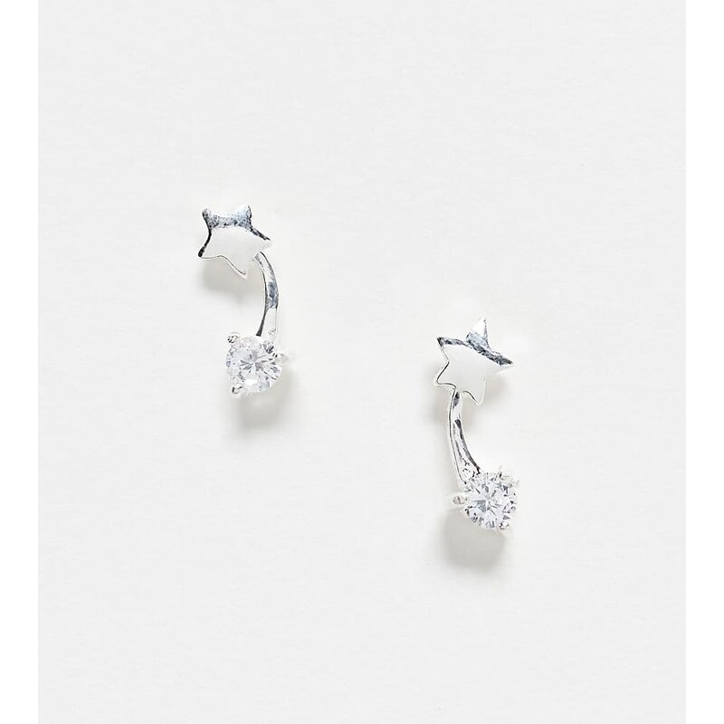 Kingsley Ryan crystal shooting star stud earrings in sterling silver 105222197