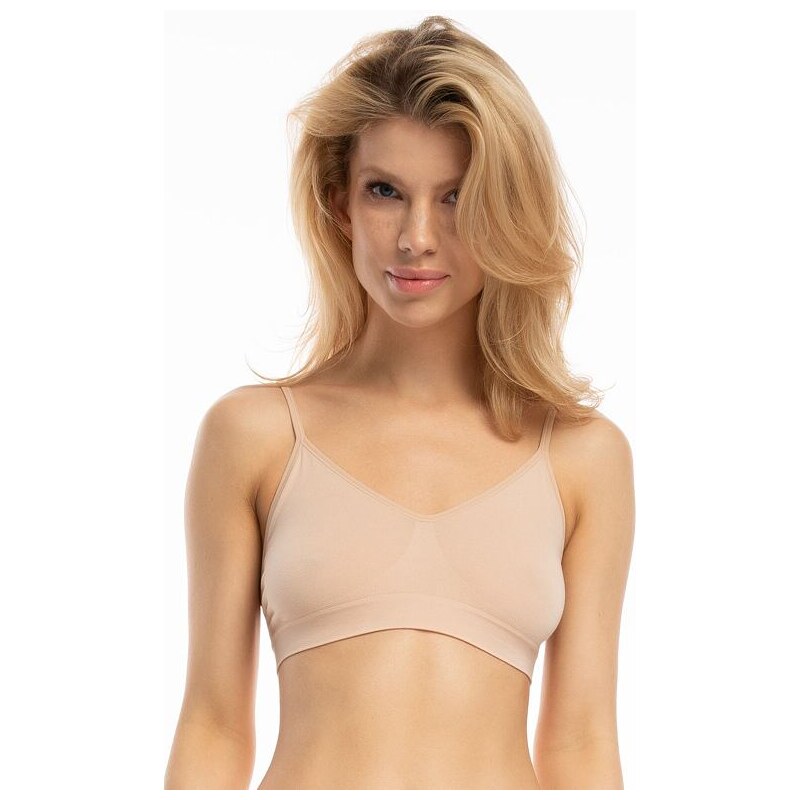 Julimex Bambusová podprsenka Bamboo Bralette béžová