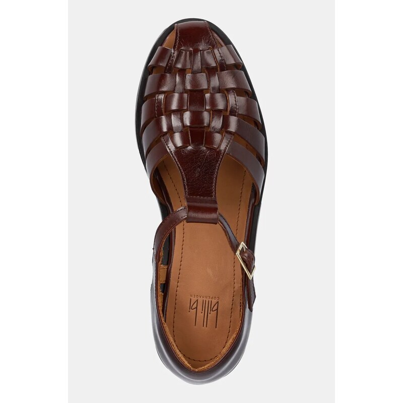 Kožené sandály Billi Bi dámské, hnědá barva, A8435