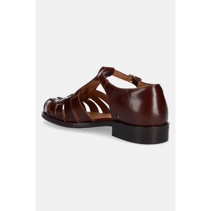 Kožené sandály Billi Bi dámské, hnědá barva, A8435