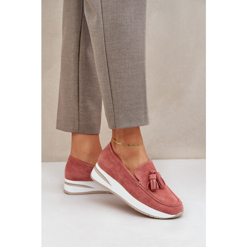Inello Mokasiny TQ2407 růžovo-bílé - Step in style 105198100
