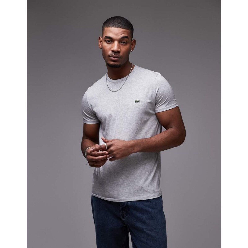 Lacoste pima cotton t-shirt in grey